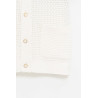 CASABLANCA WHITE GREY CROCHET SHIRT